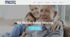 Desktop Screenshot of mananhearing.com