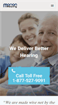 Mobile Screenshot of mananhearing.com